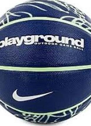 М'яч баскетбольний nike everyday playground 8p graphic deflated deep royal bl/vapor green/wh size 7