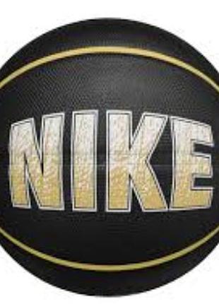 М'яч баскетбольний nike everyday playground 8p graphic deflated black/infinite gold/white size 7