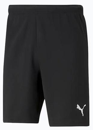 Шорты puma teamrise short черный чол m