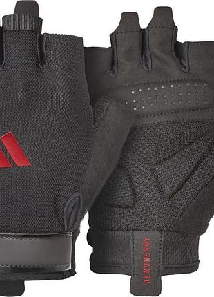 Перчатки для тренинга adidas essential training gloves черный, красный m (adgb-15002rd)