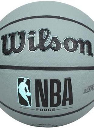 Мяч баскетбольный wilson nba forge bskt blue grey size 6
