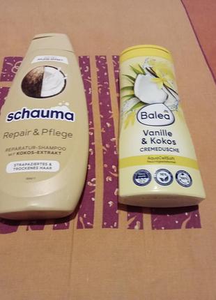 Шампунь и гель для душа
balea