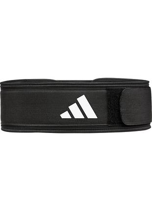 Пояс для тяжелой атлетики adidas essential weightlifting belt черный s (72,4 - 85 см) (adgb-12253-nl)
