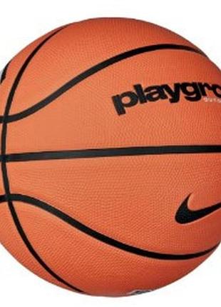 М'яч баскетбольний nike everyday playground 8p deflated amber/black/black size 5