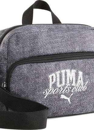 Сумка puma phase class crossbody bag 2,5l сірий 20 х 15,5 х 6 см (091179-01)