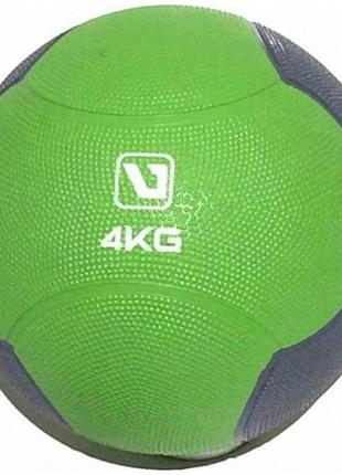 Медбол liveup medicine ball салатовий, сірий 4кг-216мм (ls3006f-4)