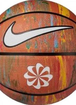М'яч баскетбольний nike everyday playground 8p next nature deflated multi/amber/black/white size 7 (n.100.7037.987.07)