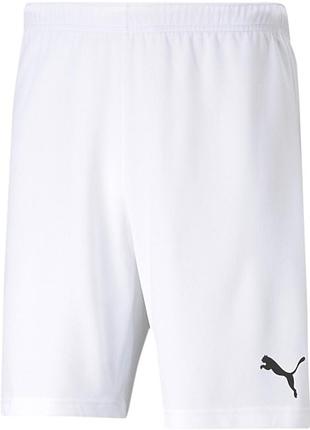 Шорты puma teamrise short jr белый дит 152 см