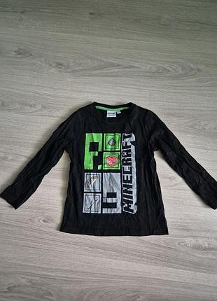 Лонгслів minecraft чорний 116 см primark 5-6 років