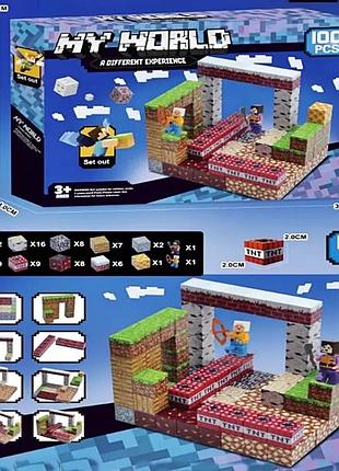 Конструктор "minecraft" 100 деталей