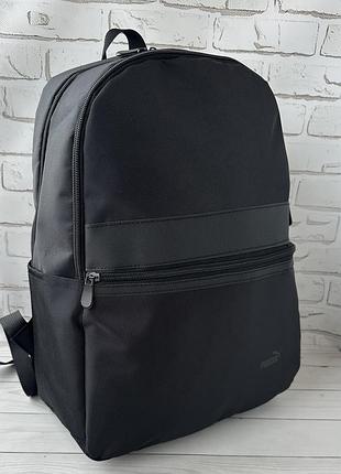 Великий чорний тканинний рюкзак puma