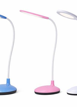 Настільна led лампа з гнучкою ніжкою (usb/battery, 3 режими світла)