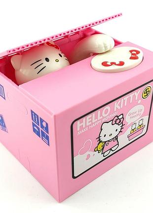 Інтерактивна скарбничка hello kitty piggy banк рожевий