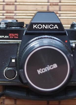 Фотоапарат konica autoreflex tc + konica hexanon ar 28 mm 3.5 + фільтр, кришка, ремінець