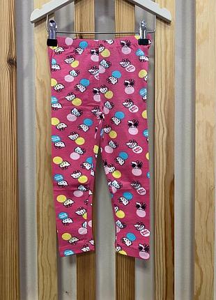 Лосины для девочки hello kitty розовый цвет