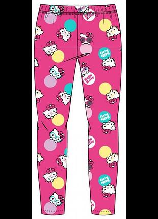 Лосины для девочки hello kitty розовый цвет 2