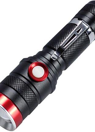 Ліхтар police 736-t6, 1x18650, zoom, зп microusb, box