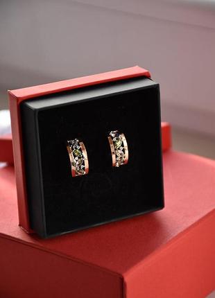 Серебряные серьги с фианитом markiza-61537210