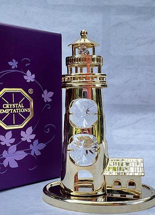 Фігурка з камінням swarovski маяк 9х6,5 см 1601091