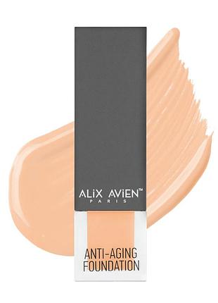 Омолаживающая тональная основа с spf 15 alix avien, 52 warm ivory, 35 мл