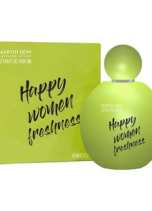Жіночий парфум martin lion happy women freshness, 50 мл