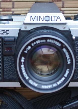 Фотоапарат minolta x-300 + minolta rokkor pf 1.8 55 mm з ремінцем
