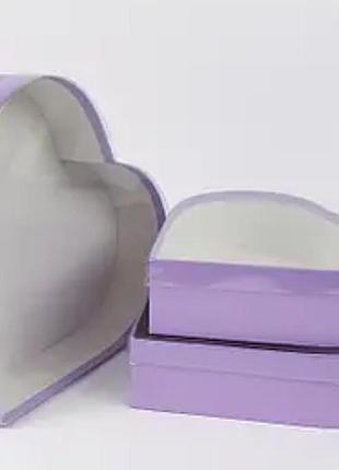 Коробка серце з прозорою кришкою (25,2*23*60см) україна