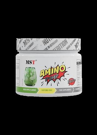 Передтренувальний комплекс mst amino pump зелене яблуко, 300 грам