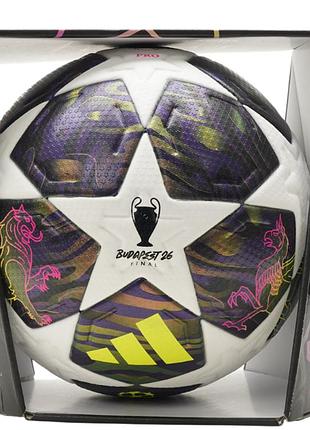 Официальный футбольный мяч adidas ucl pro 2026 finale omb jx9077 no5