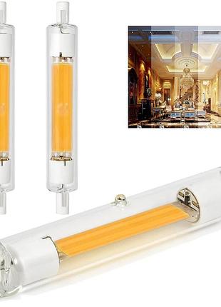 Светодиодная led лампа r7s 118мм cob 4500k (220-240v), нейтральный белый свет, с диммированием (сток из германии)