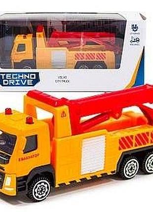 Дитяча машинка techno drive volvo city truck евакуатор 326217, іграшкова спецтехніка