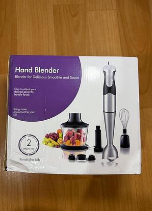 Ручний блендер 4в1 hand blender set з режимом turbo