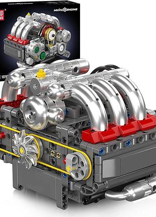 Конструктор оппозитный двигатель flat-6 609 деталей mould king mking engine 10193