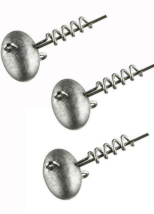 Вантаж штопор prorex football screw-in jig head lead free 7g 3pcs (15417-007)