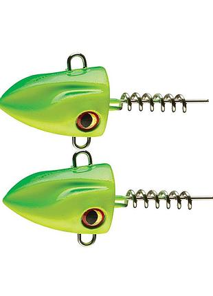 Грузило штопор daiwa prorex screw-in pelagic head 40g 2pcs #lime chartreus (209436)