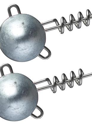 Вантаж штопор daiwa prorex round screw-in jig head lead free 28g 2pcs (15417-128)