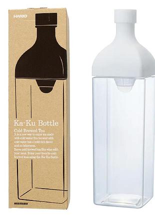 Пляшка hario ka-ku bottle 1200 мл. для чаю та лимонадів біла