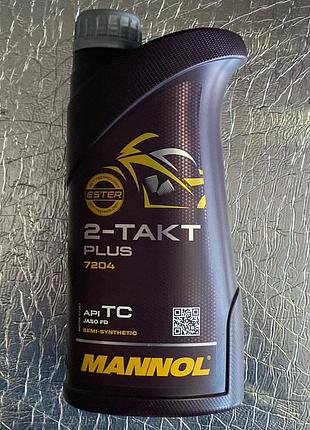 Олива моторна mannol 2t plus 10w40 1л