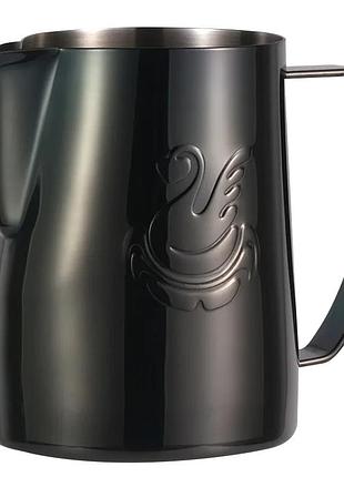 Пичер jibl little 600 мл для молока black shiny