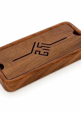 Чабань деревянная golden lotus tea tray 38×15×4 см