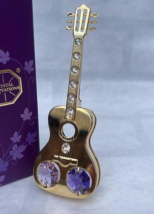 Фігурка з камінням swarovski гітара 11 см 160266
