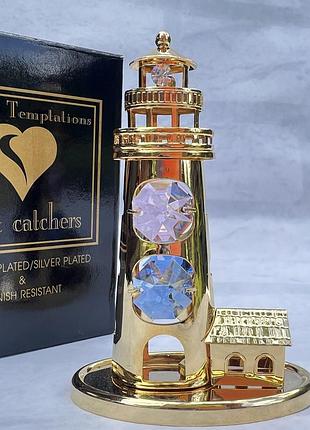 Фігурка з камінням swarovski маяк 9х6,5 см 1601092