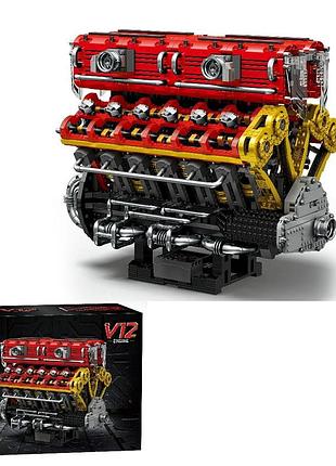 Конструктор двигун v12 engine 4719 деталей reobrix 33017