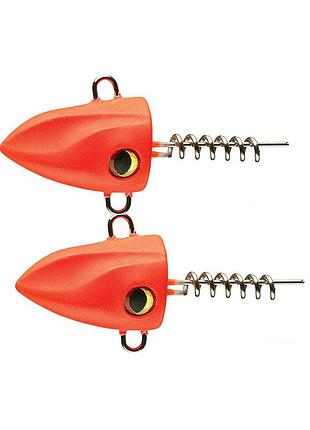 Грузило штопор daiwa prorex screw-in pelagic head 50g 2pcs #matt orange (209447)