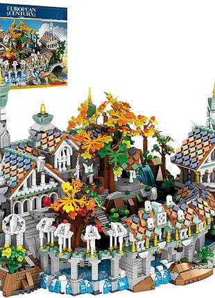 Конструктор середньовічне місто medieval valley city масштабний проєкт на 4406 деталей reobrix 55015
