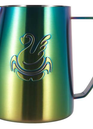 Пичер jibl little 420 мл для молока matte green