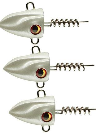 Грузило штопор daiwa prorex screw-in pelagic head 30g 3pcs #pearl (209440)