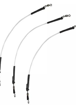 Амортизатор с быстросъемной застежкой для поводка daiwa n`zon power gum feeder link 15cm 0.8mm (1330