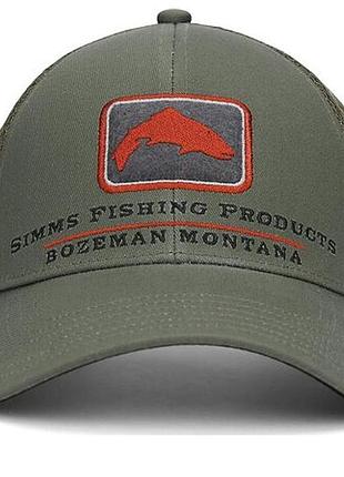 Кепка simms trout icon trucker smokey olive (12226-1068-00)