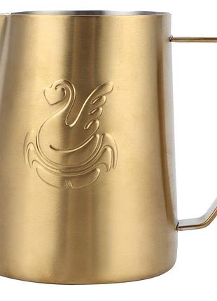 Пичер jibl little 600 мл для молока matte gold